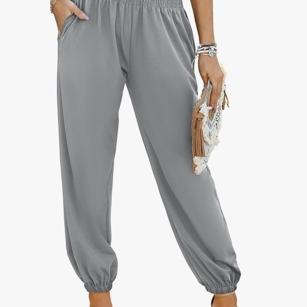 Women's Gray Casual yoga Pants